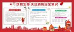 消防安全知识宣传栏展板制度海报