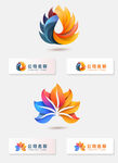 多彩渐变图形logo标志模版