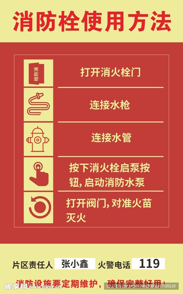 消防栓检查方法图示