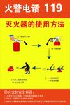 灭火器使用方法图示