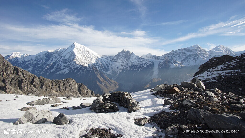 壮丽雪山风光