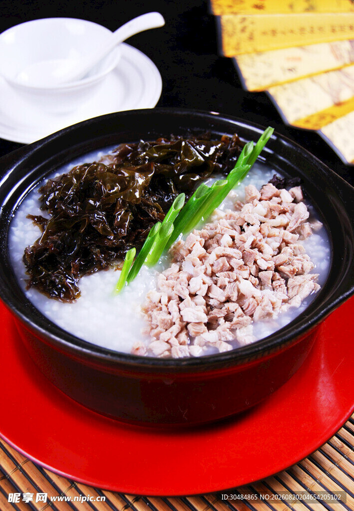 紫菜肉末粥