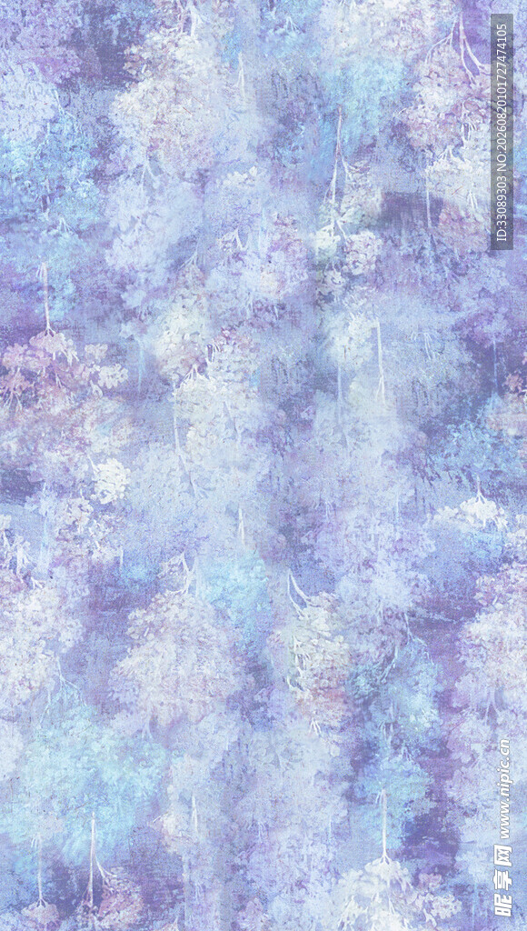 淡蓝色梦幻水彩纹理背景 碎花 