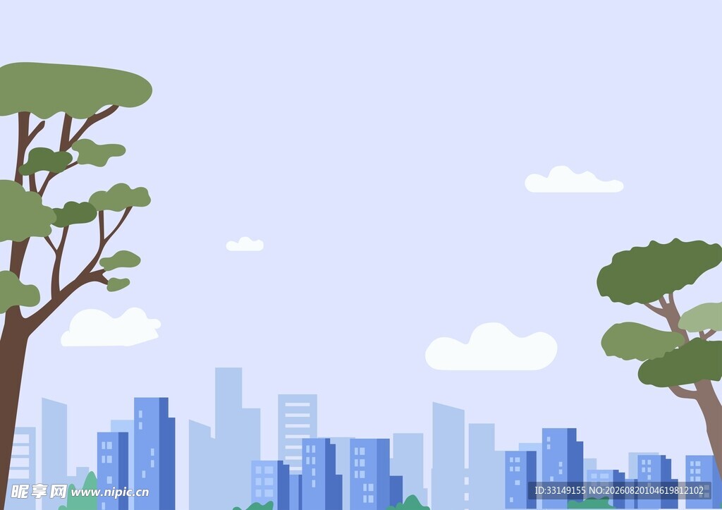 城市郊野背景