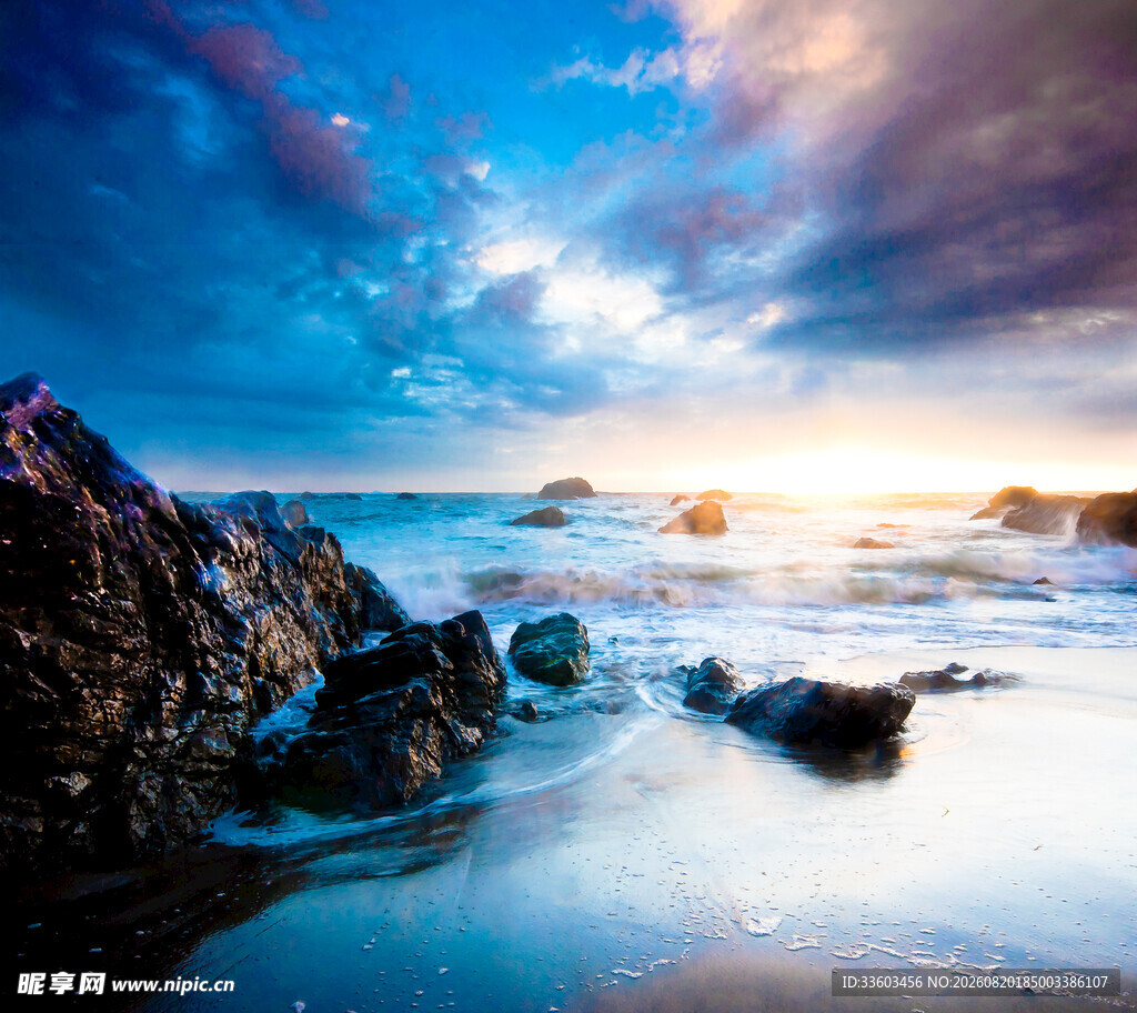 海边日落美景
