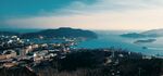 海滨城市全景风光