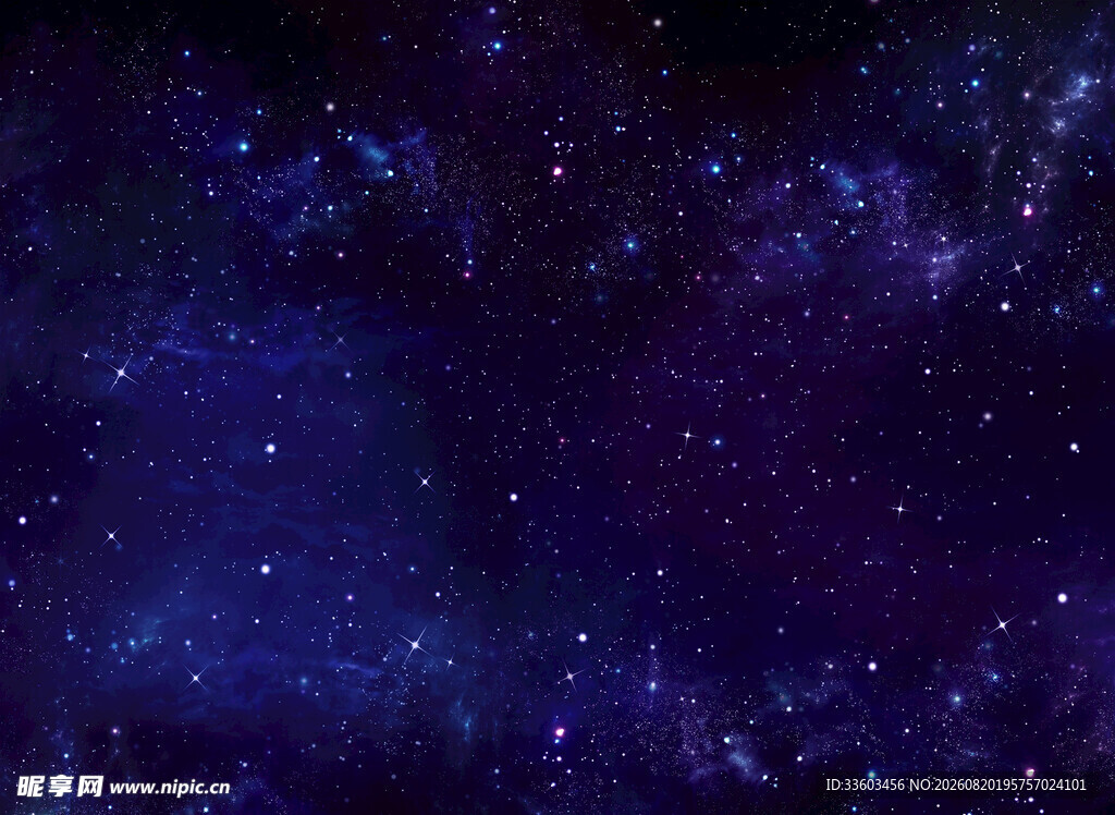 梦幻深邃的星空景象