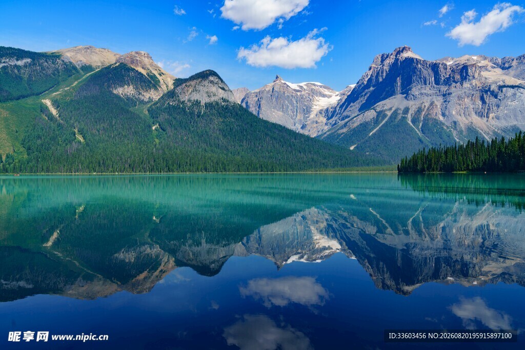 美丽山水湖景自然风光图
