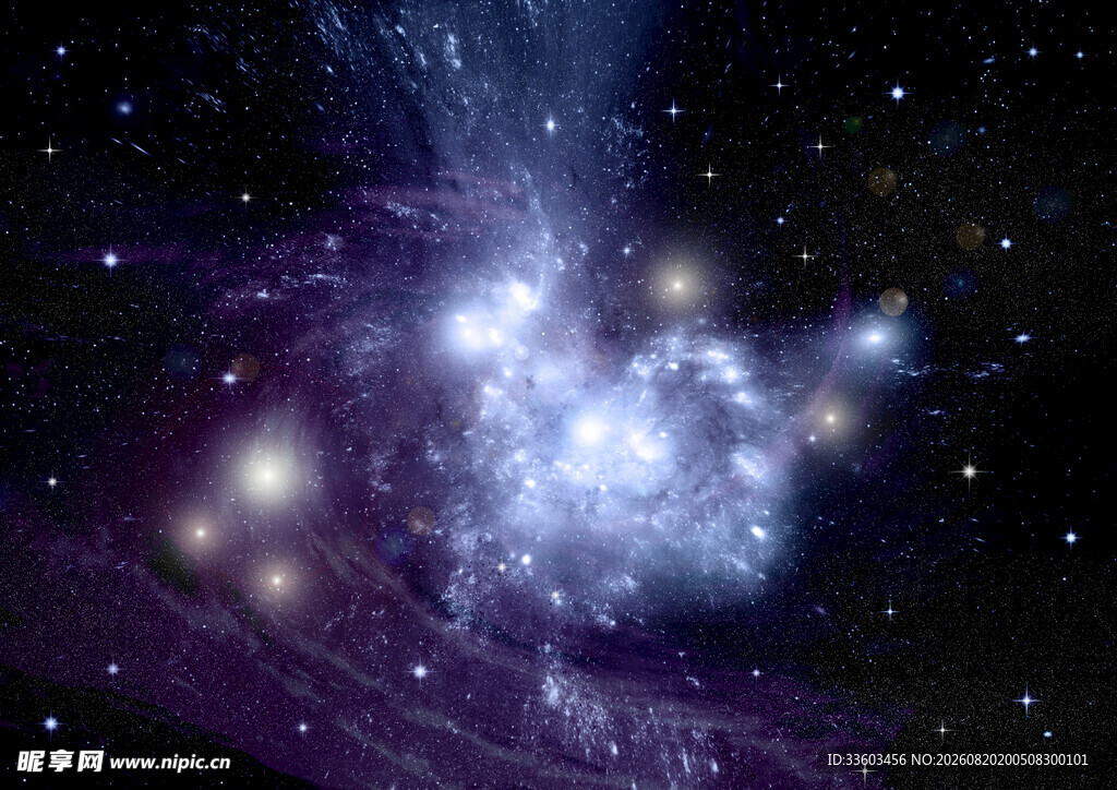 绚丽星系太空景象