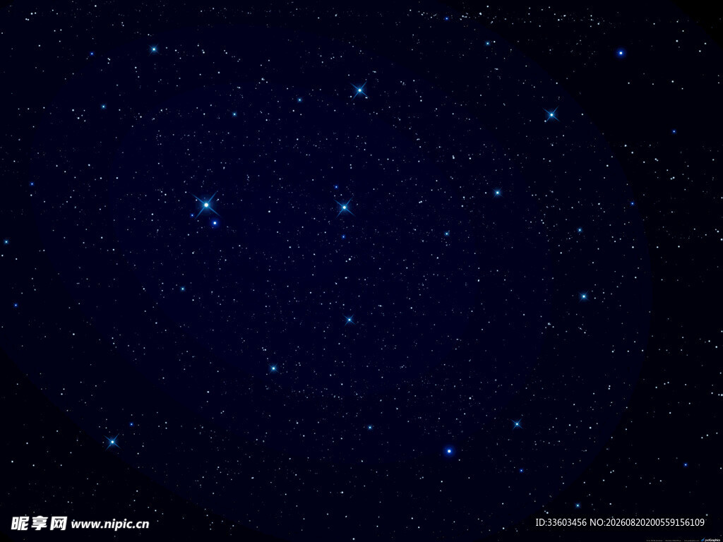 璀璨星空夜景