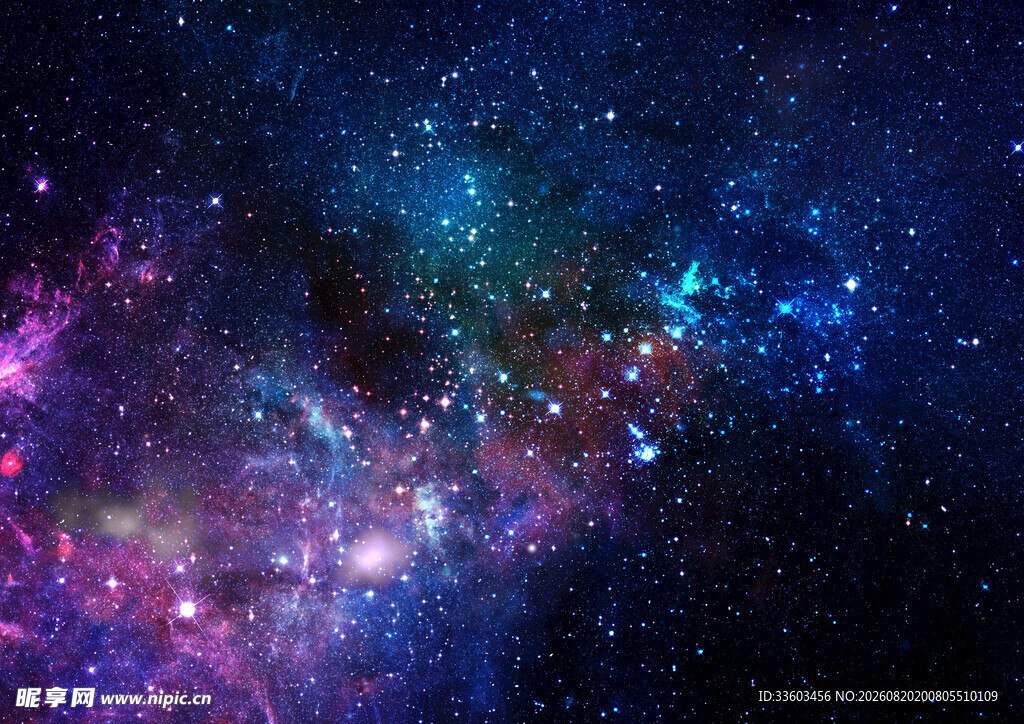 梦幻绚丽的璀璨星空