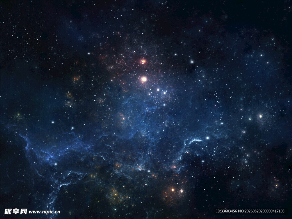 梦幻深邃的宇宙星空景象