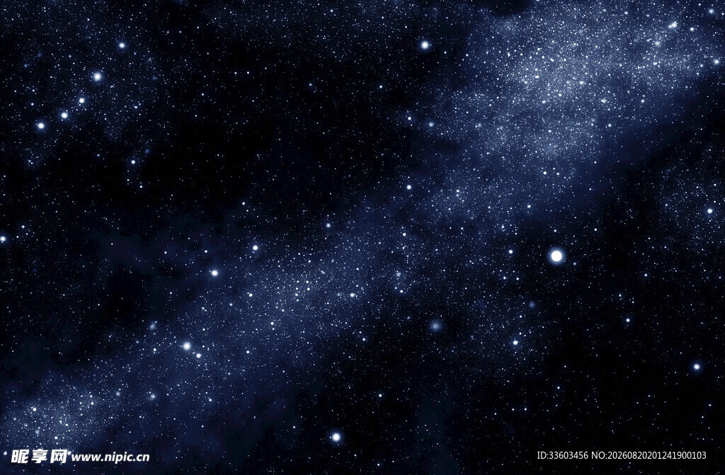 深邃星空闪耀宇宙微光