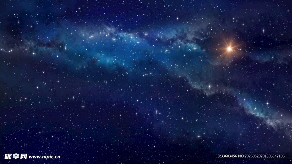 梦幻星空璀璨宇宙奇观