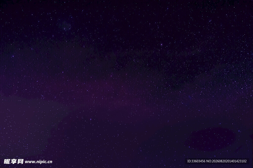 梦幻紫色星空夜景图