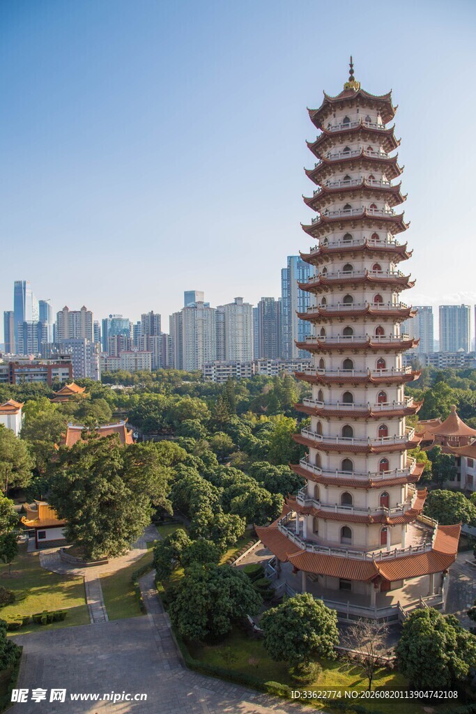 福州西禅寺远景