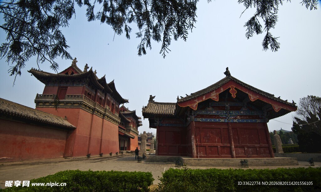 中式古建筑庭院景观