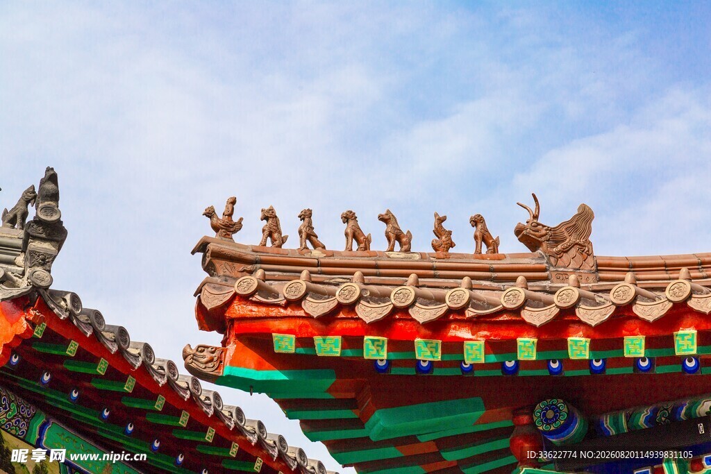 济南鲁班祠建筑飞檐
