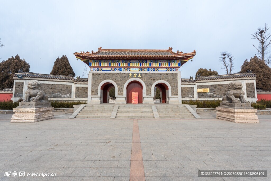 中式古典大门建筑景观
