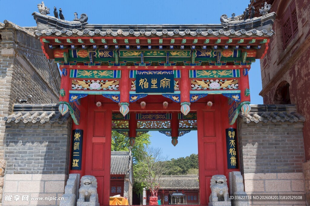 中式古典牌坊建筑景观