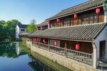 浙江绍兴鲁镇景区风光