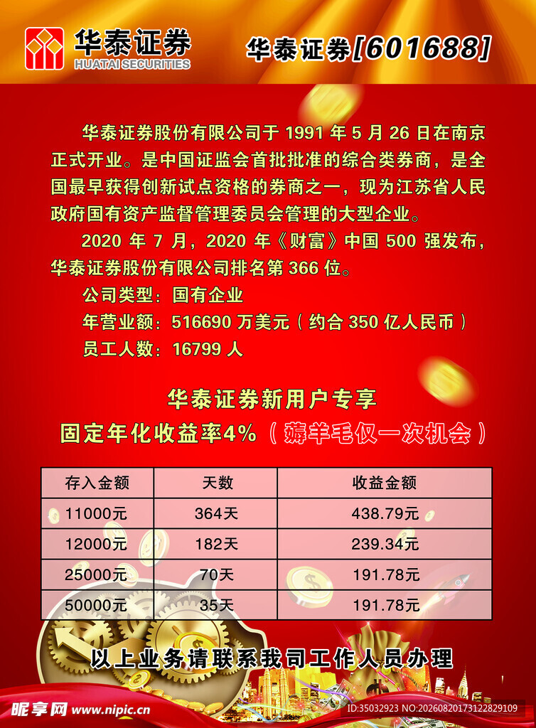 证券单页