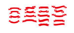红色丝带装饰图案