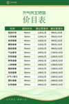 元气宗价目表展示