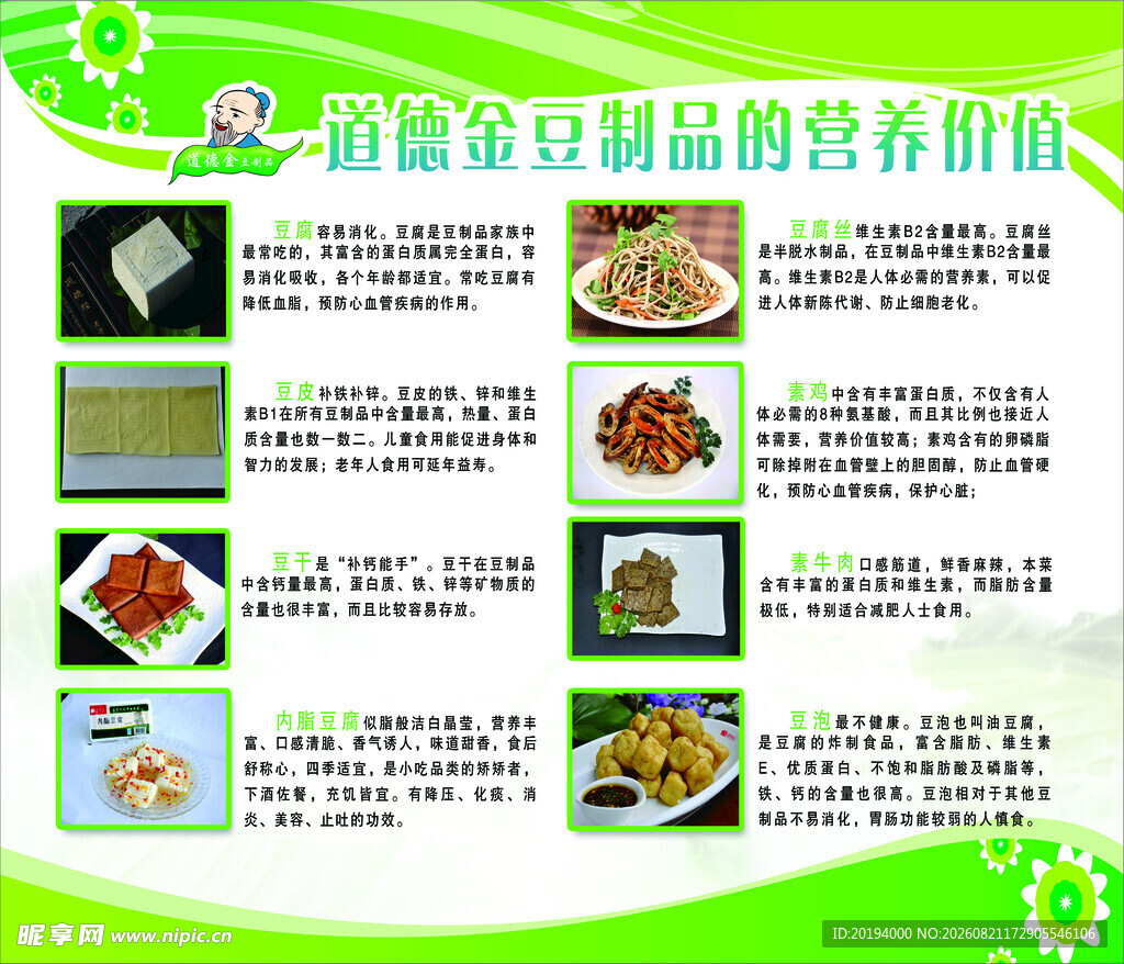 食堂豆制品菜肴价格展示