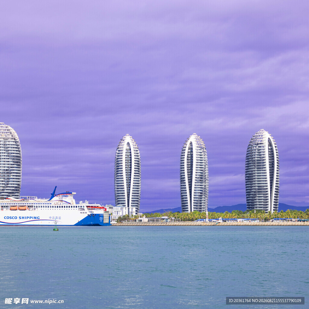 海滨城市独特建筑景观