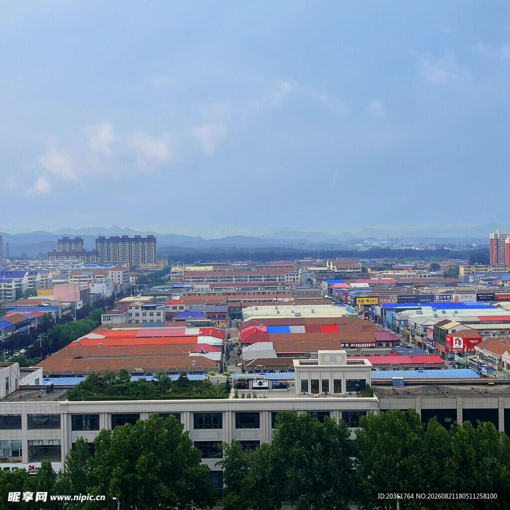 城市工厂全景俯瞰