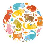 多彩猫咪大集合
