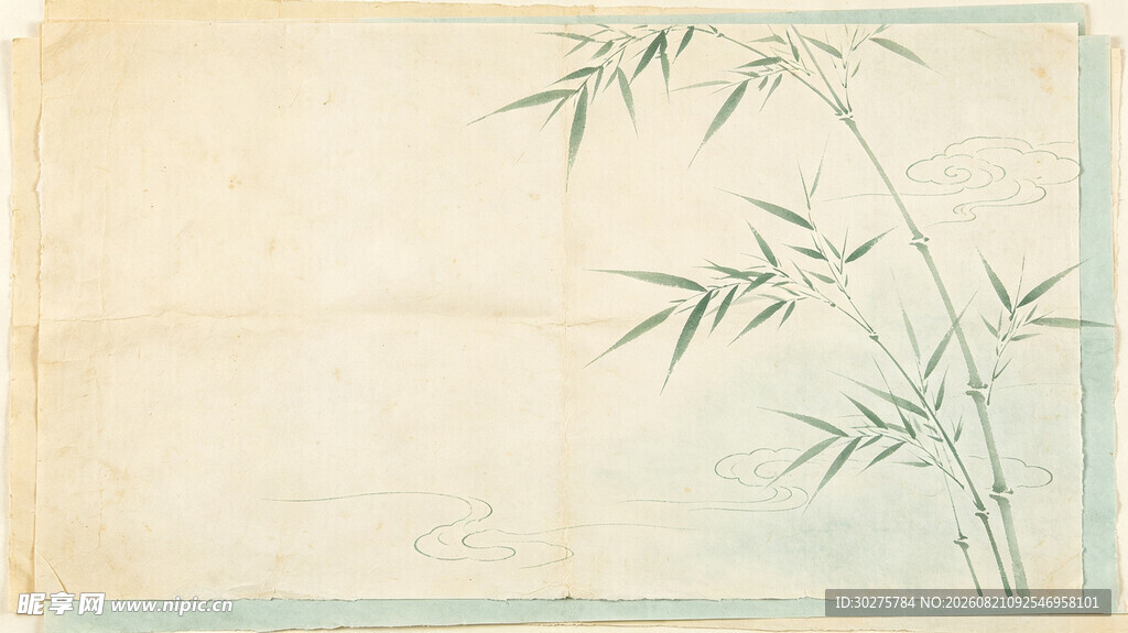 古风竹叶背景图