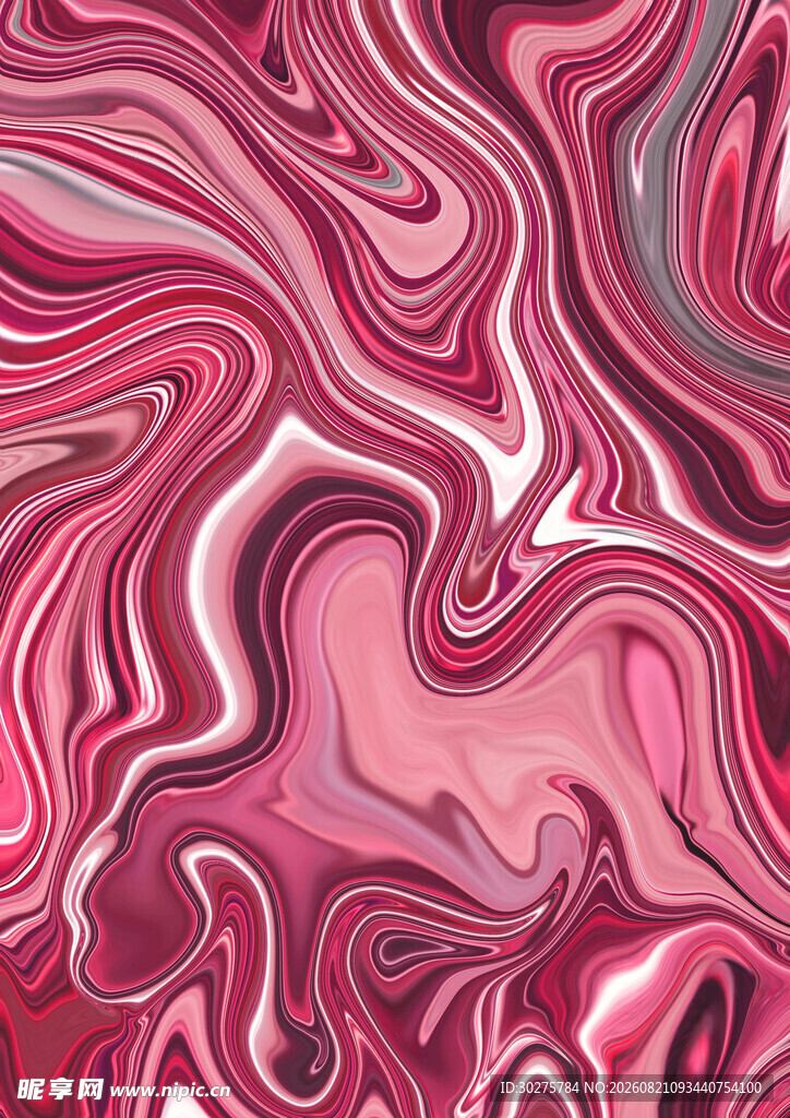 粉色流体纹理艺术图案