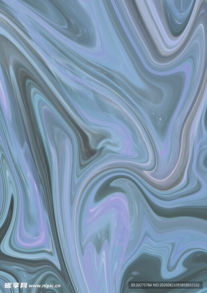 梦幻蓝紫流体纹理图案