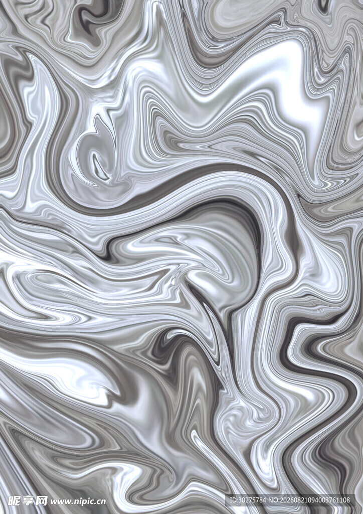 银灰色流体纹理图案