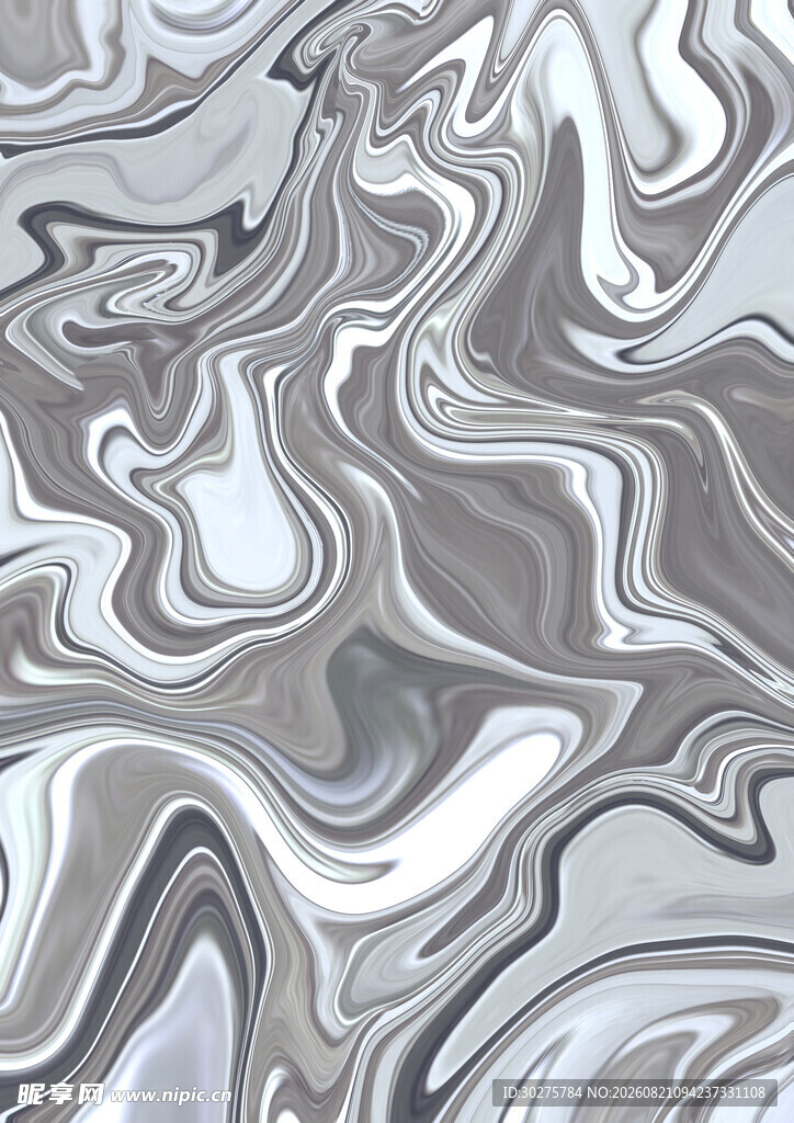 灰白流动纹理图案