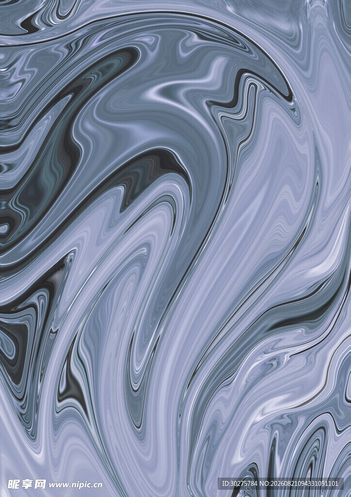 蓝灰色流体纹理图案