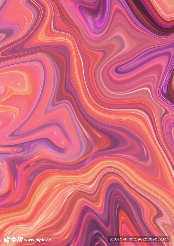 梦幻渐变流体艺术图案