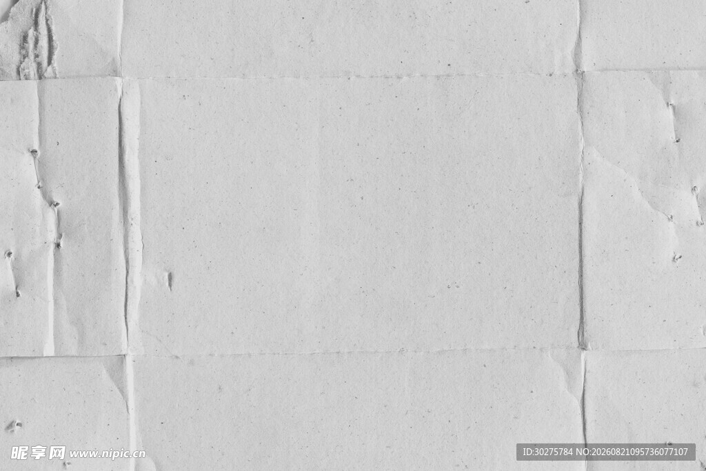 白色褶皱纸张纹理画面