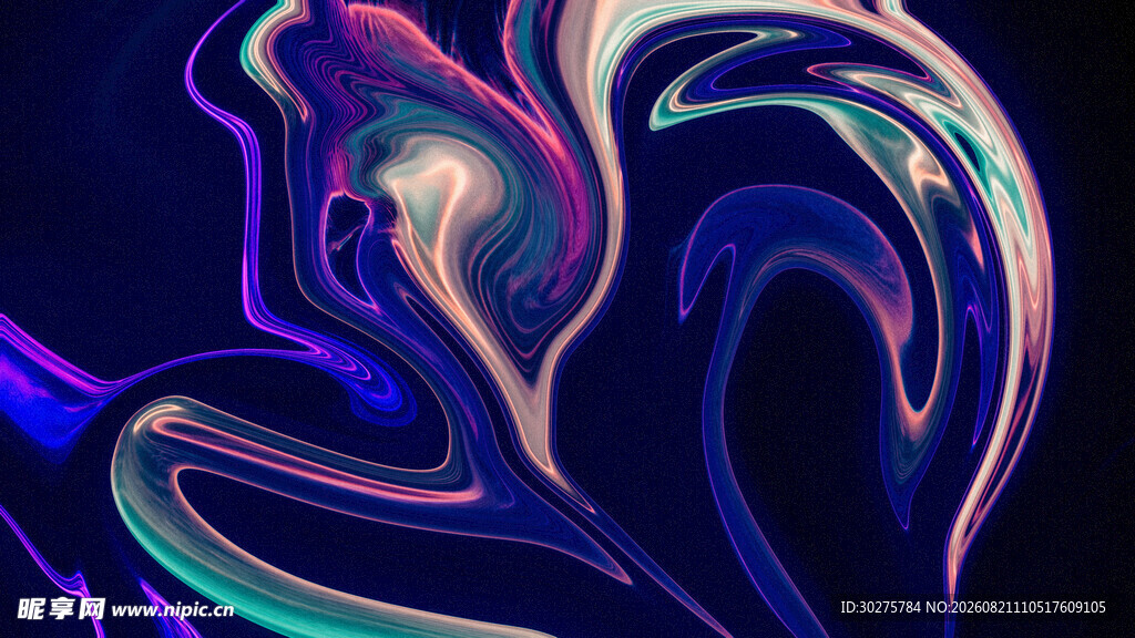 梦幻流体艺术图案