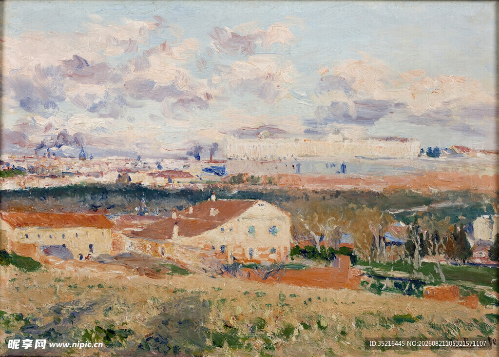 乡村风景油画