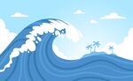 海浪背景