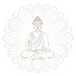 佛像线稿素材