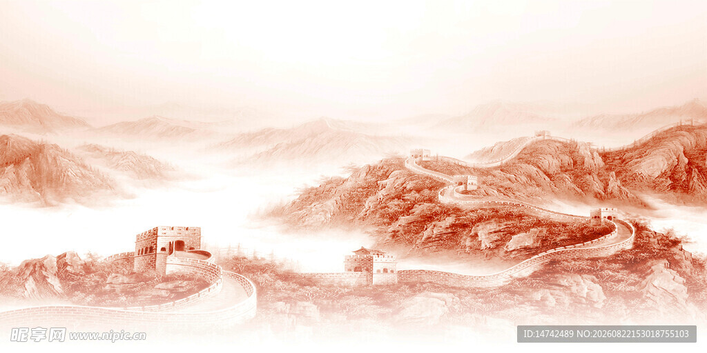 长城背景