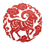 羊年剪纸图案