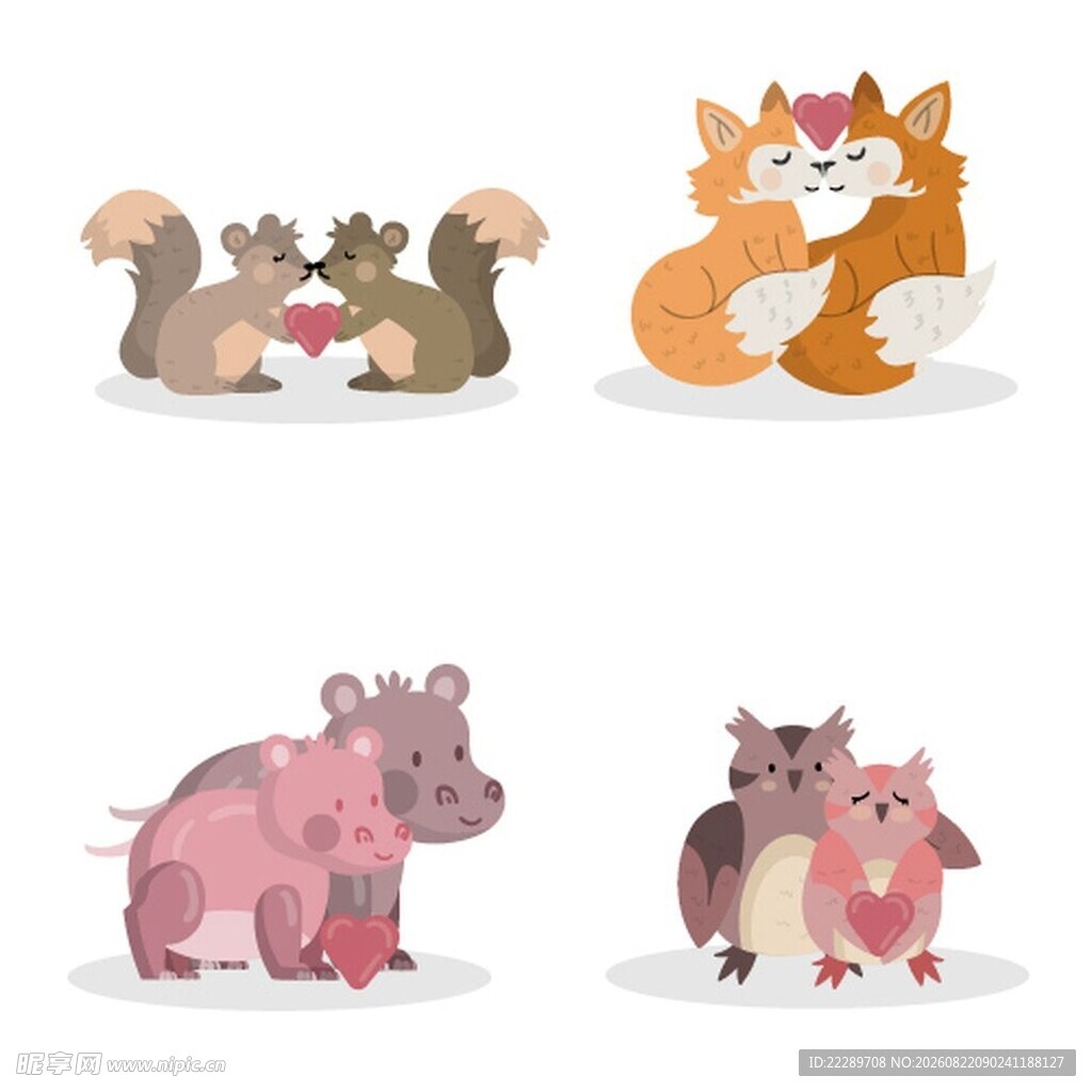 可爱动物插画集合