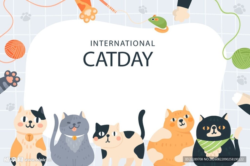 可爱猫咪齐聚的猫咪日