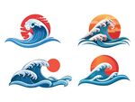 海浪插画合集