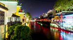 江南水乡夜景古韵悠悠